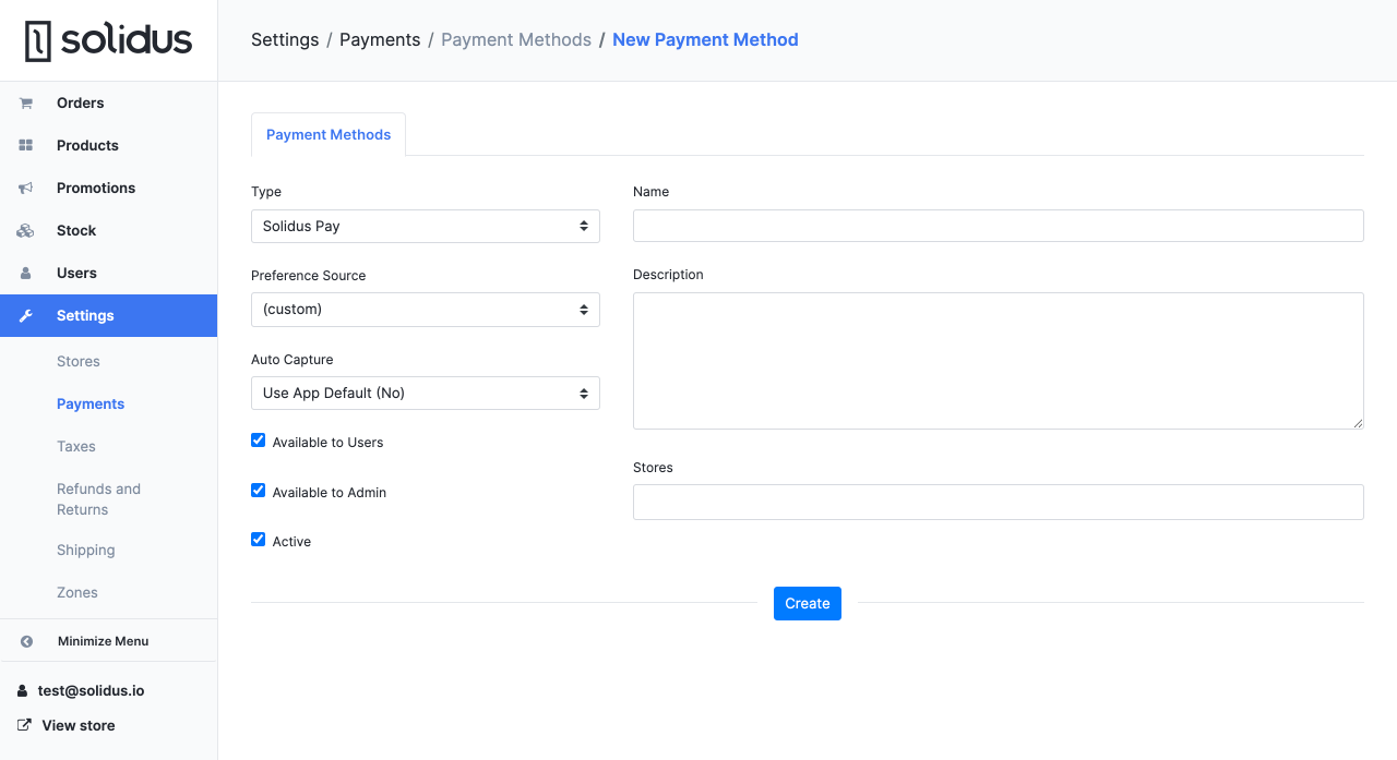 Payment methods